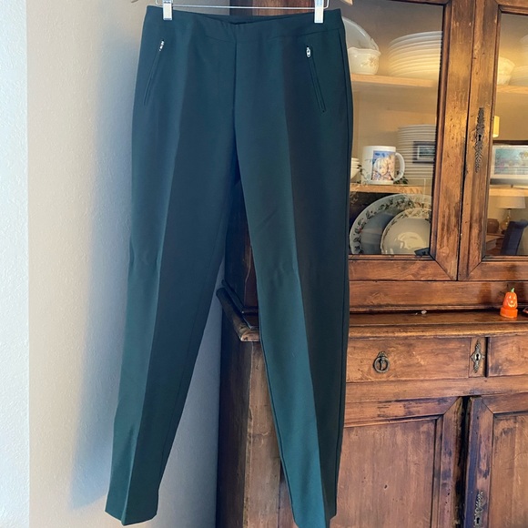 Zac & Rachel Straight Leg Forest Green Trousers - Picture 1 of 9